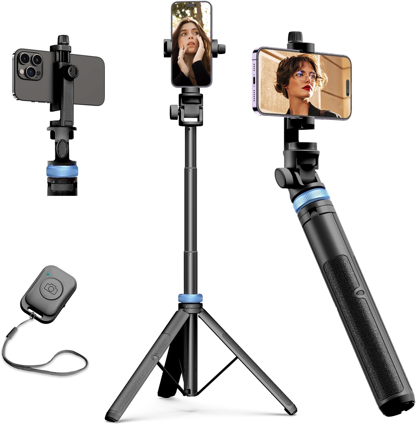 Thumbnail 6 de Kaiess Phone Tripod 62-inch