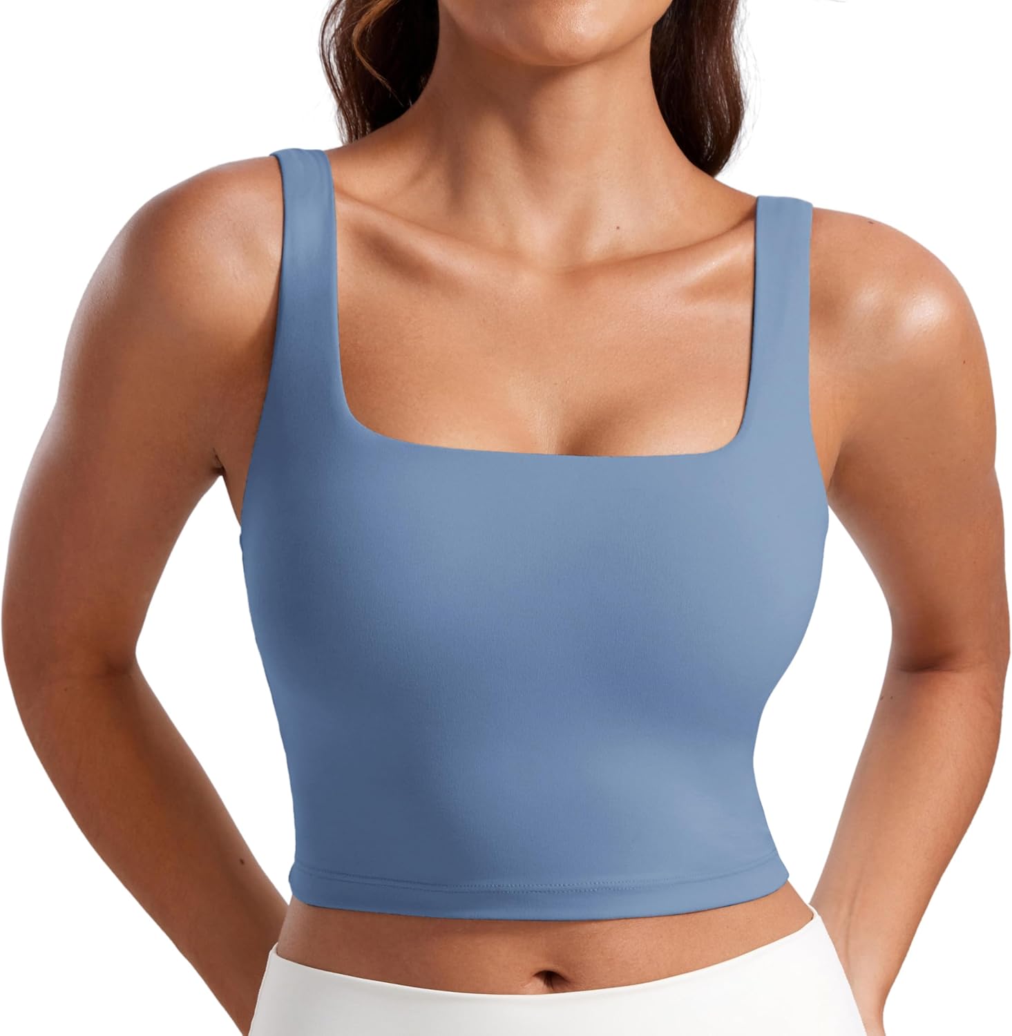 Thumbnail 4 de CRZ YOGA Damen Butterluxe Sport BH Gepolstert Ohne Bügel Crop Top – Atmungsaktives Yoga Tank Top