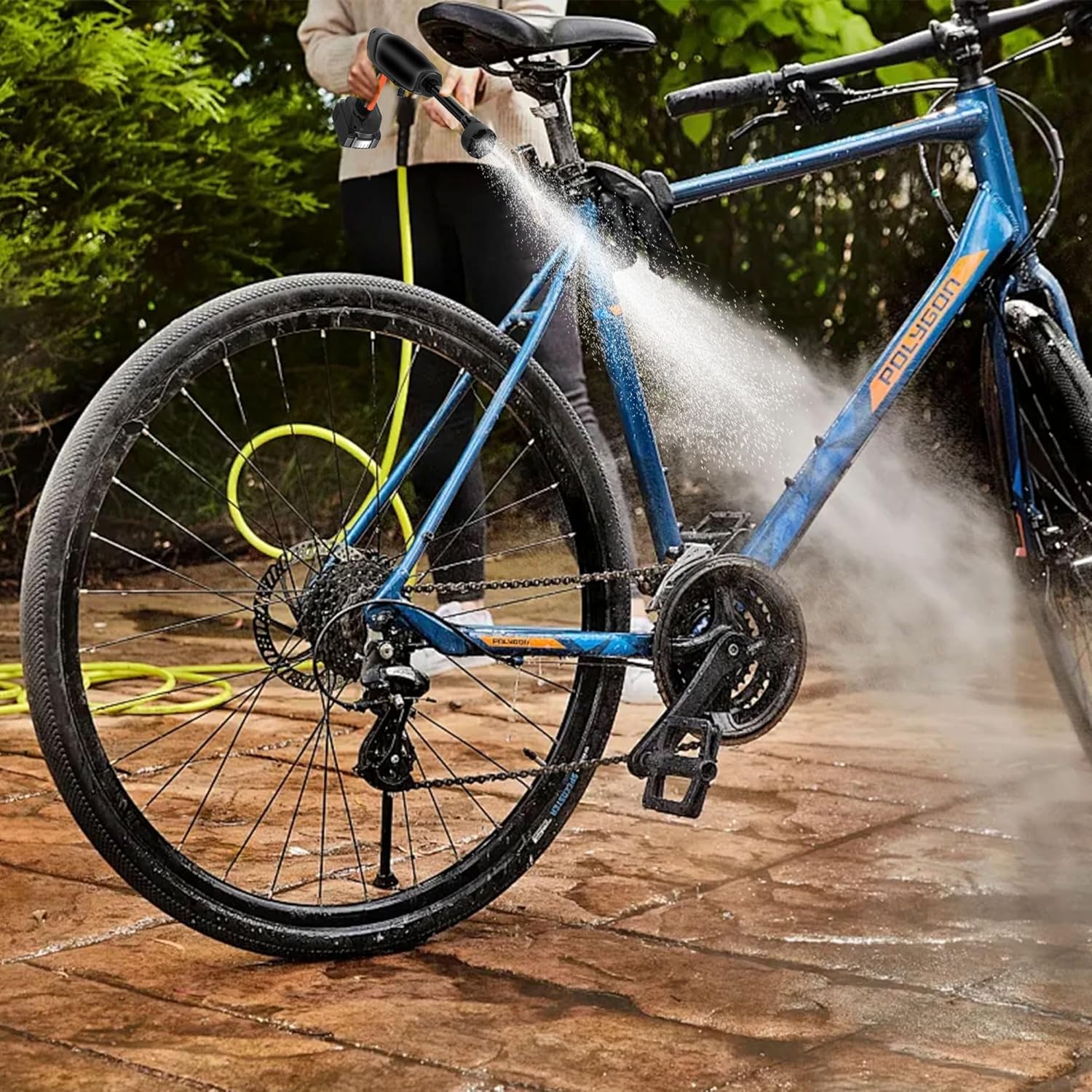 Thumbnail 3 de Jwdj Portable Cordless Pressure Washer (2-Pack Batteries, 1200 PSI, 336L/h) with 6-in-1 Nozzle & Adjustable Foam Cannon