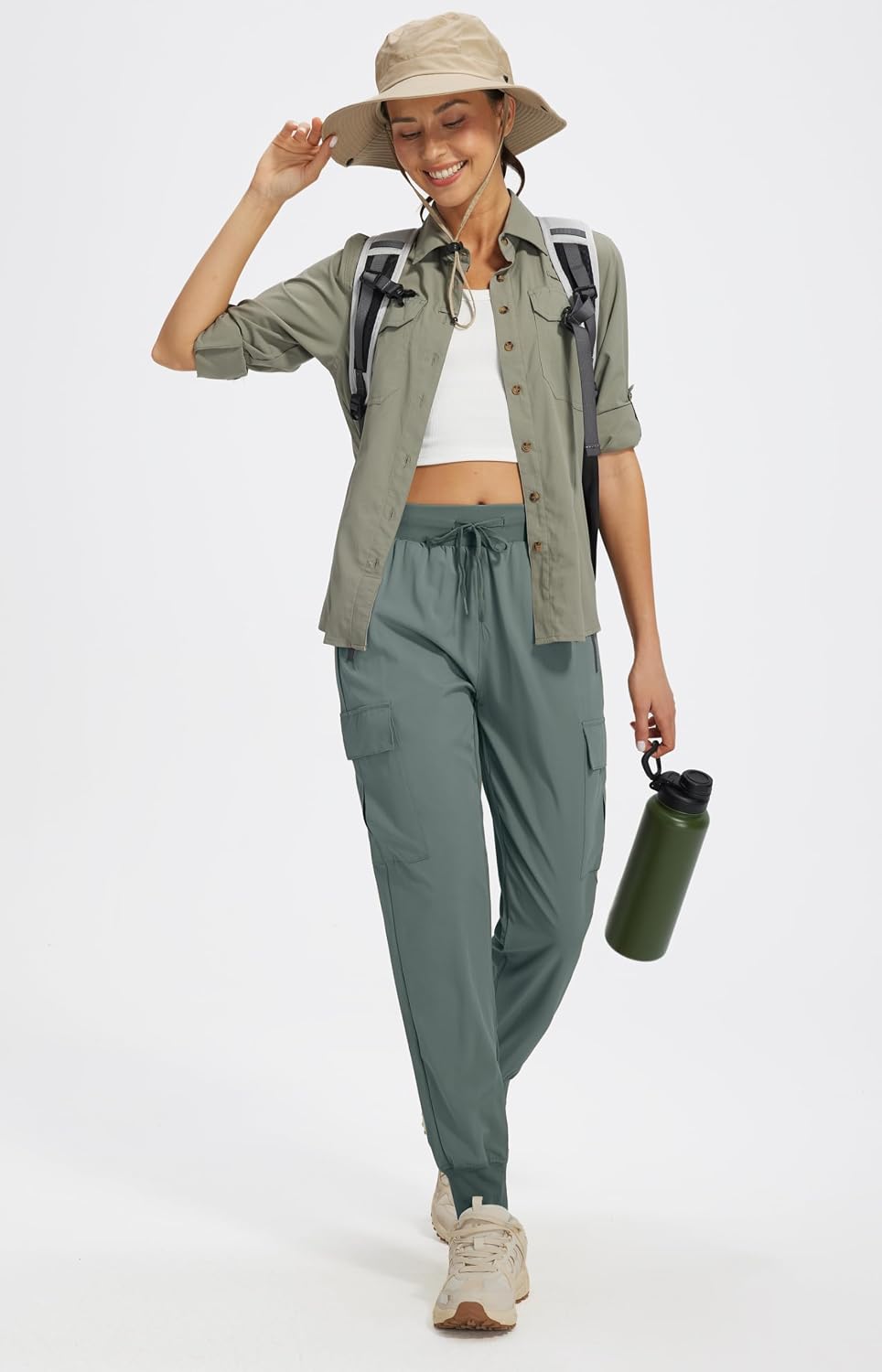 Thumbnail 6 de Pantalon de randonnée femme Libin léger, imperméable et séchage rapide
