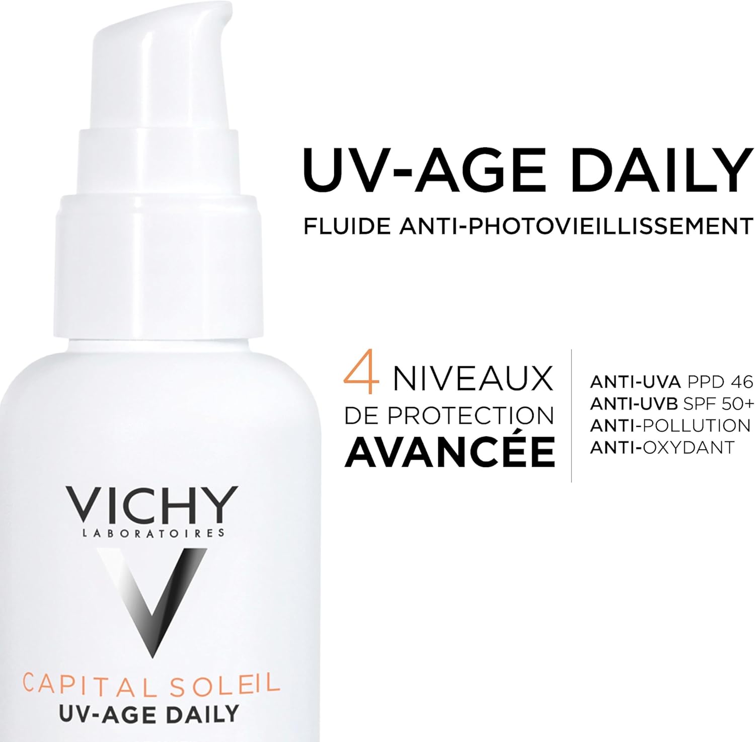 Detalle 2 de Vichy Capital Soleil Fluide Anti-Photovieillissement Teinté SPF50+ — protection teintée et soin anti-âge