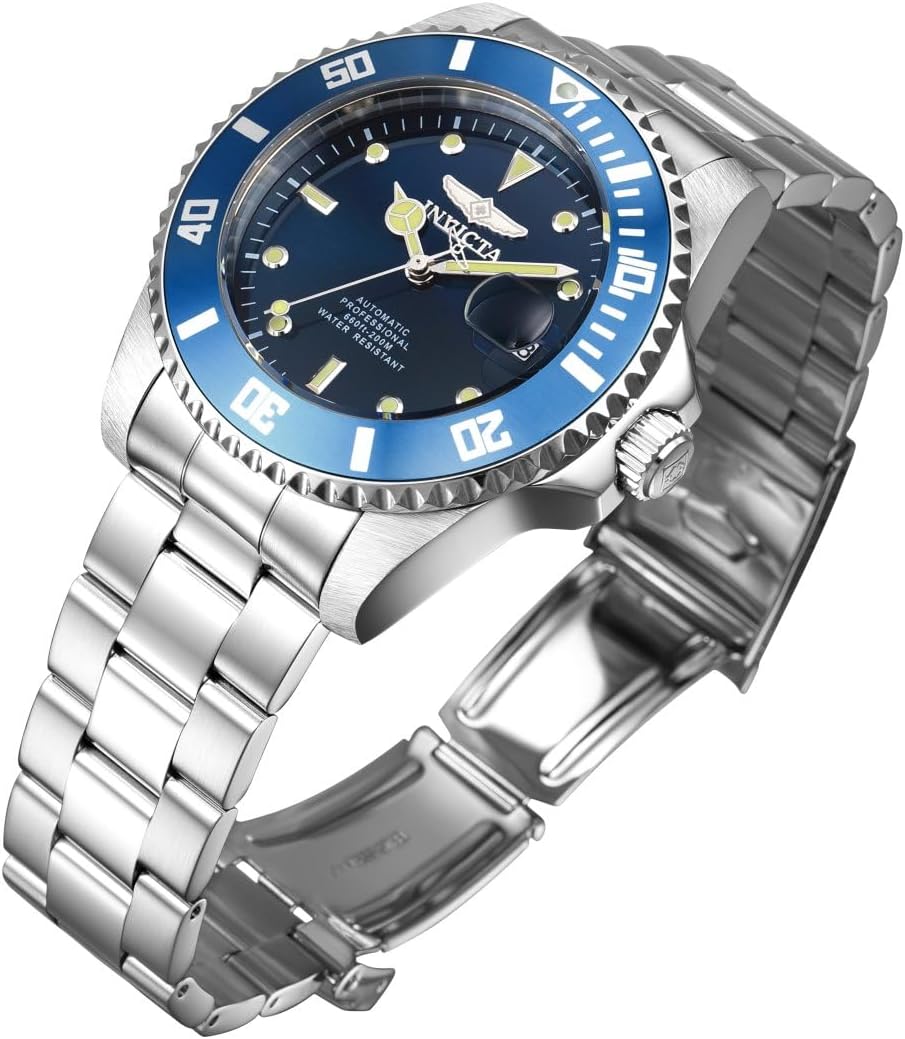 Detalle 2 de Invicta Pro Diver 36972 – Herrenuhr mit automatischem Uhrwerk, Edelstahl und blauem Zifferblatt (44 mm)