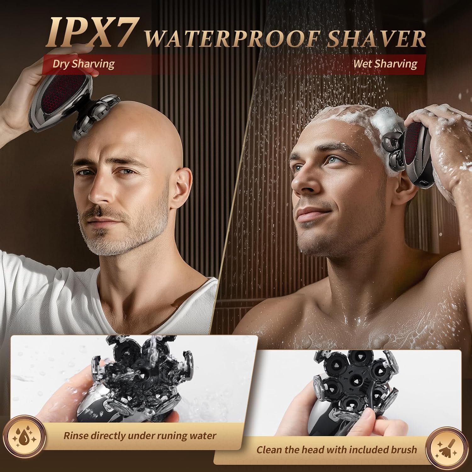 Detalle 2 de Professional 5-in-1 Electric Head Shaver 90 min