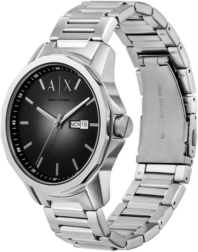 Detalle de Armani Exchange orologio da uomo con movimento al quarzo, cassa da 44 mm e datario