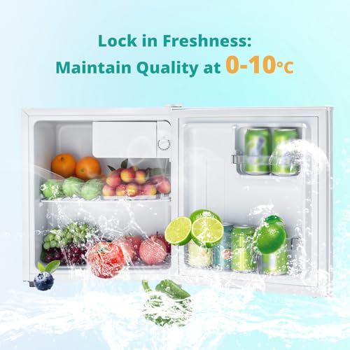 Detalle de SMETA Mini Counter Fridge 48L: Compact Table Top Cooler for 0–10°C Storage