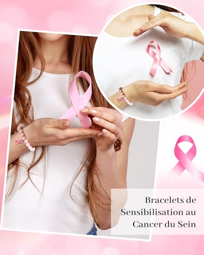 Thumbnail 4 de VU100 bracelet ruban rose avec cordon élastique