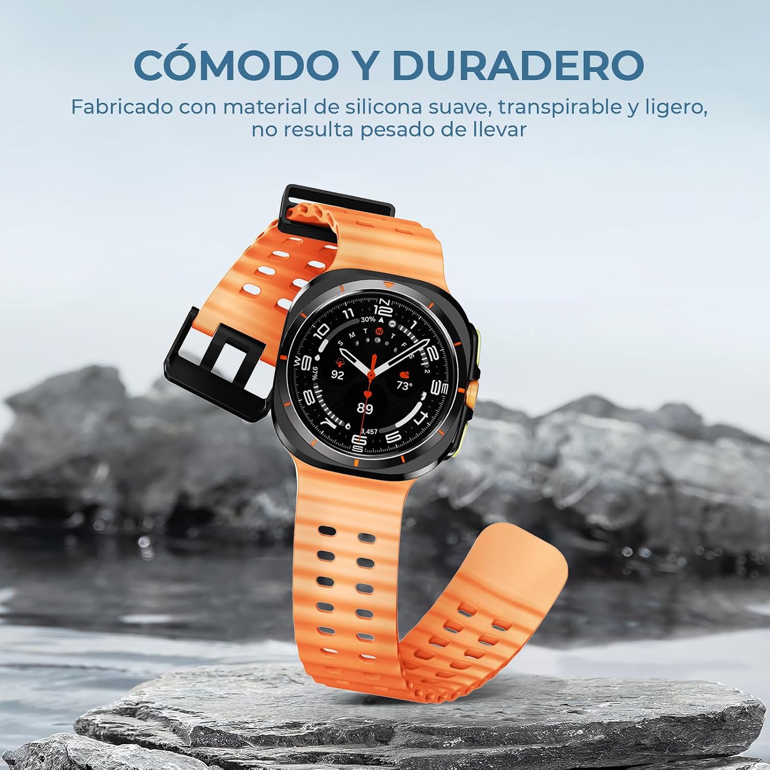 Thumbnail 4 de NotoCity Correa de Silicona para Samsung Galaxy Watch Ultra 🧡