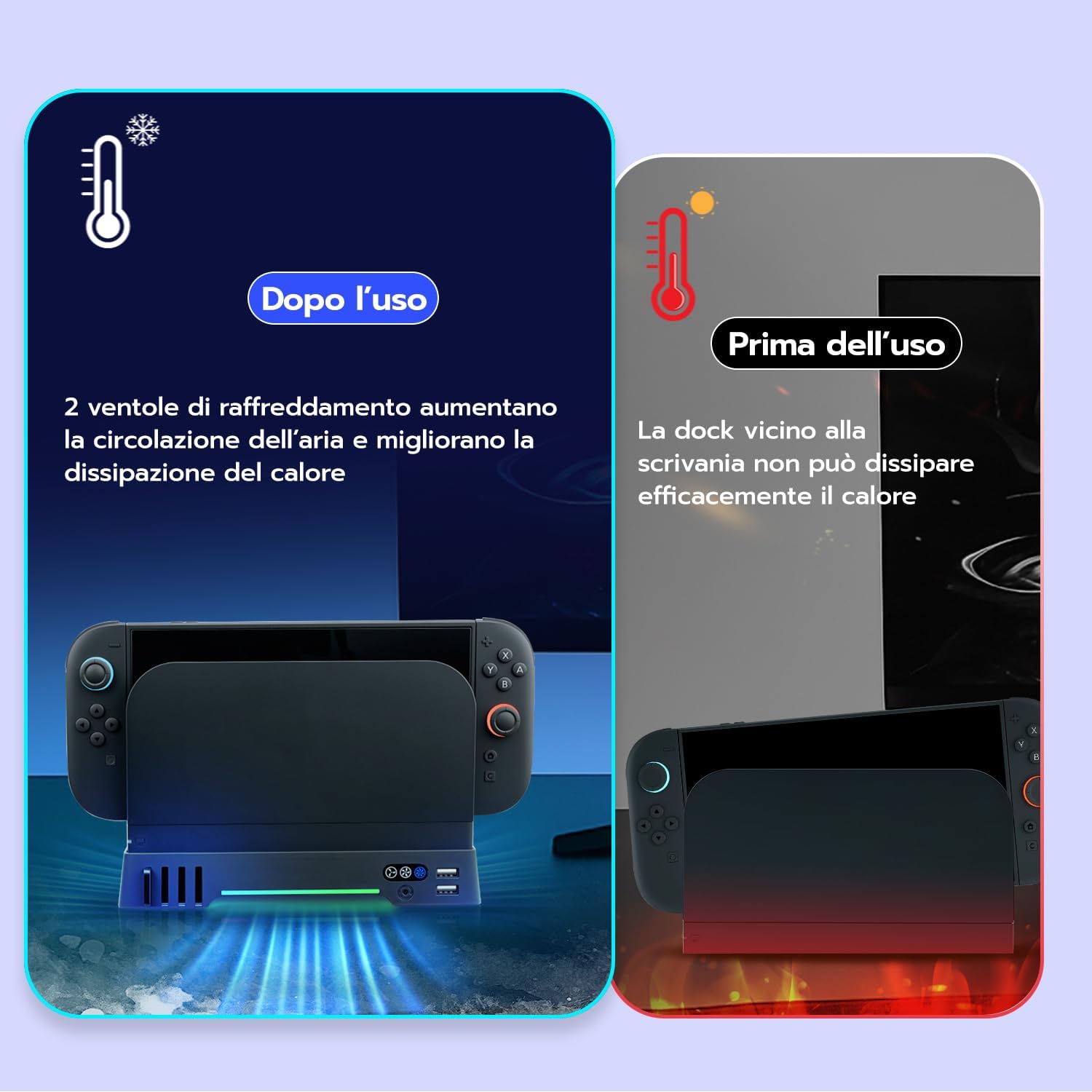 Thumbnail 6 de Wigearss Ventola Raffreddamento per Nintendo Switch 2 3 velocità