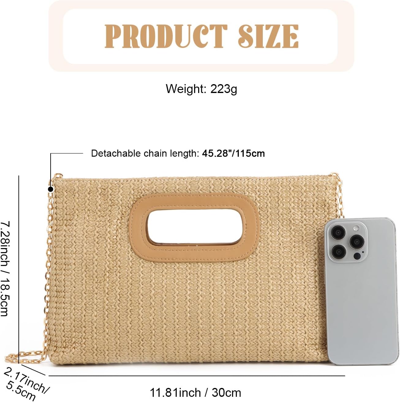 Thumbnail 4 de Freiesoldaten Straw Evening Clutch Bag