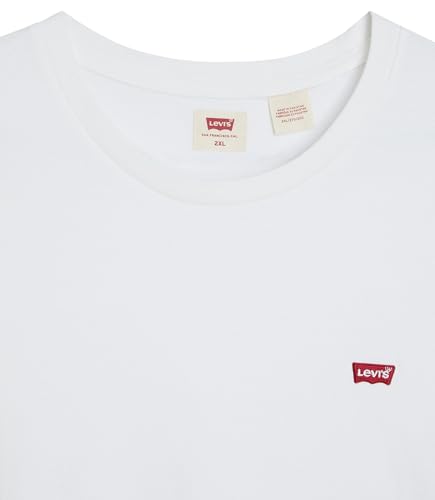 Detalle 1 de Levi's Big & Tall Original Housemark Tee Camiseta White + 5XL para Hombre