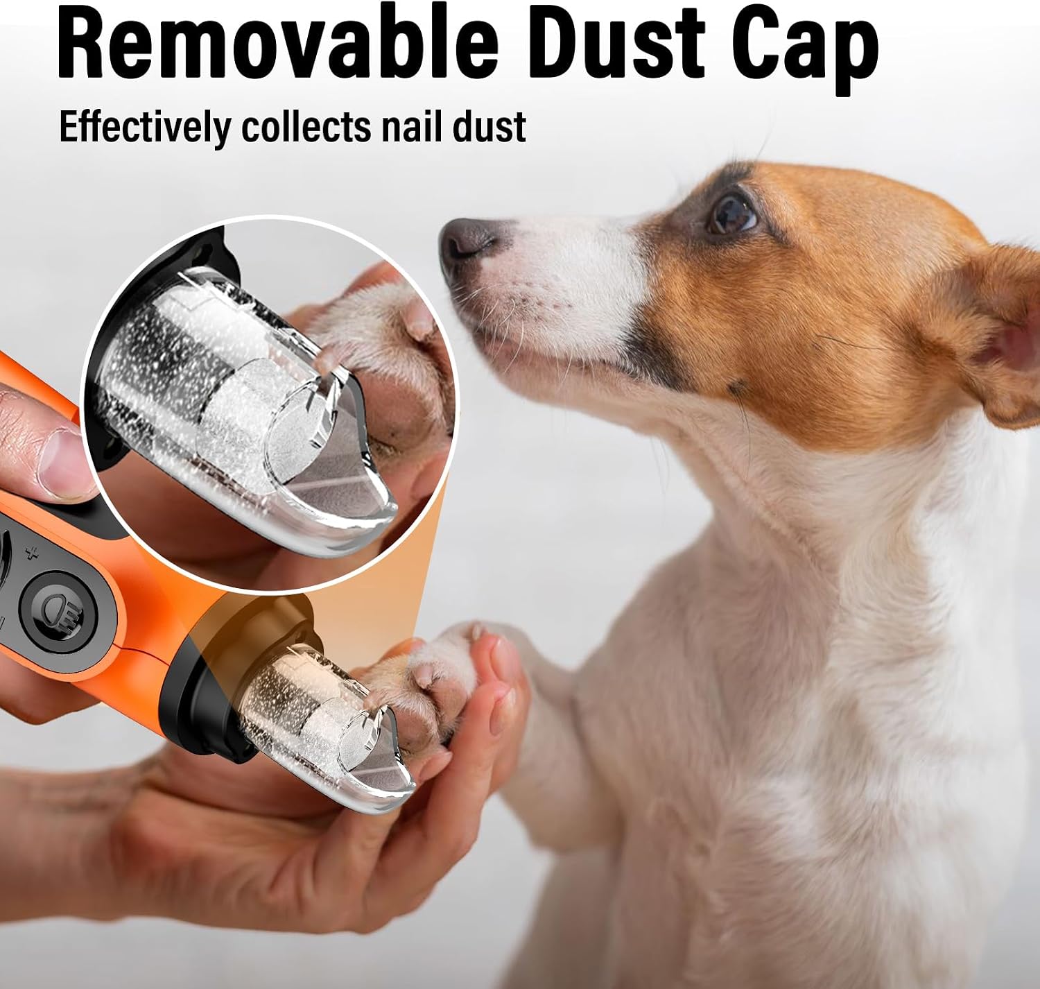 Thumbnail 5 de Casfuy Smarter Krallenschleifer für Hunde – 6-Gang, 2000 mAh Akku, LED-Beleuchtung, leise und wiederaufladbar