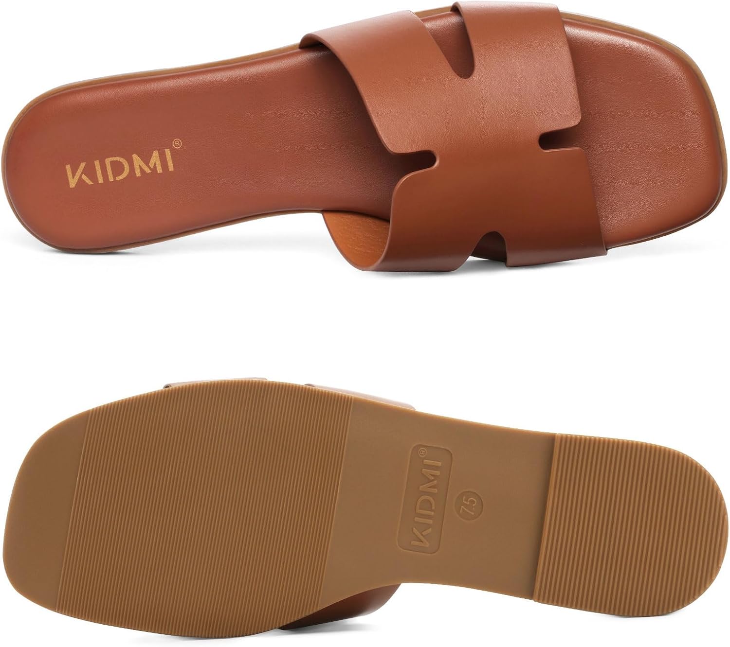 Thumbnail 5 de KIDMI Women's Dressy Flat Sandals: Comfortable Slip-On Open-Toe Summer Slides