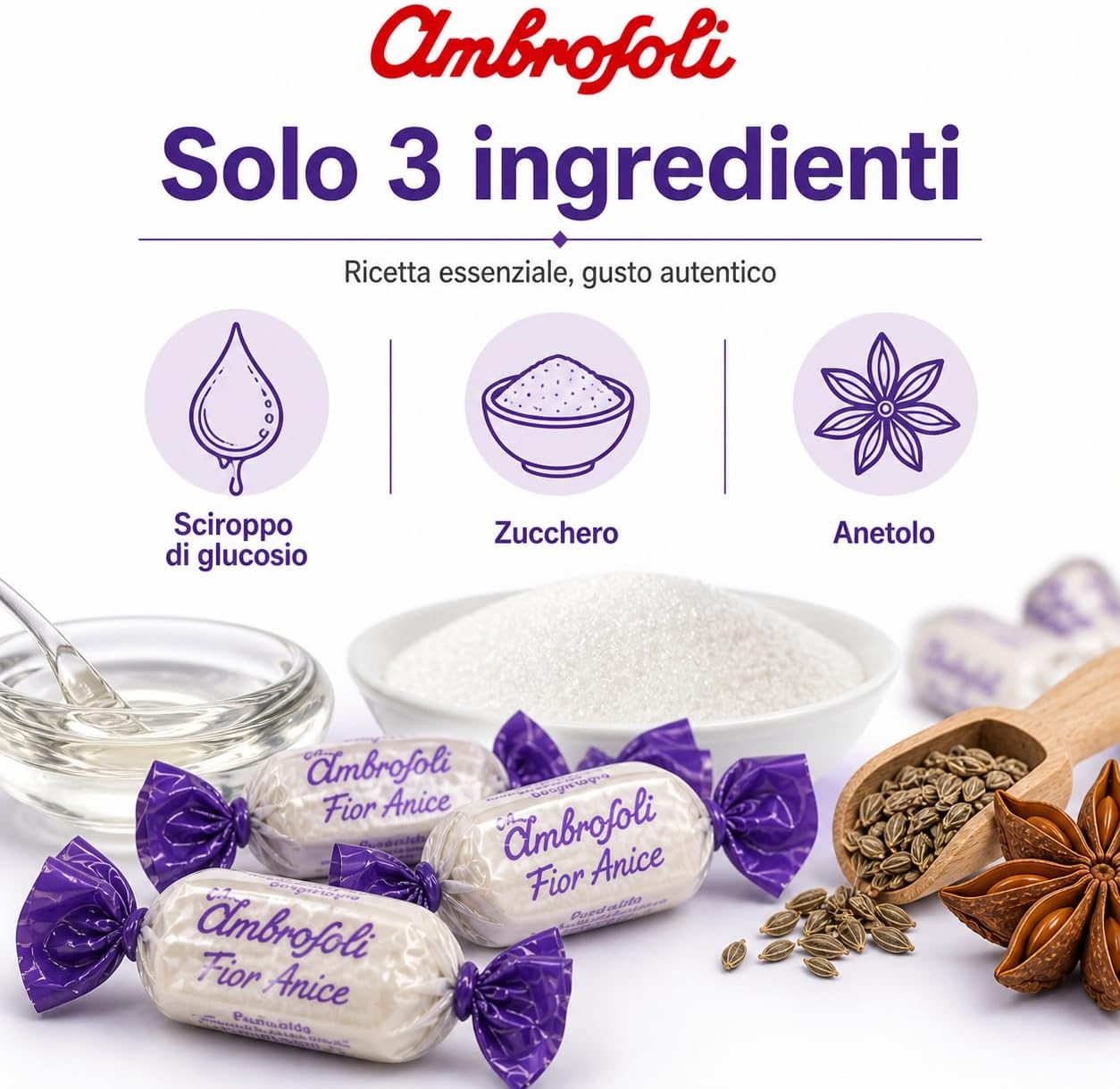 Thumbnail 2 de Ambrosoli Caramelle Fioranice in sacchi da kg 2,5: dolce scelta per momenti di pausa
