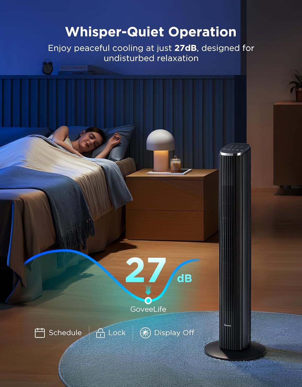 Thumbnail 3 de GoveeLife 36-inch Smart Tower Fan with App & Voice Control