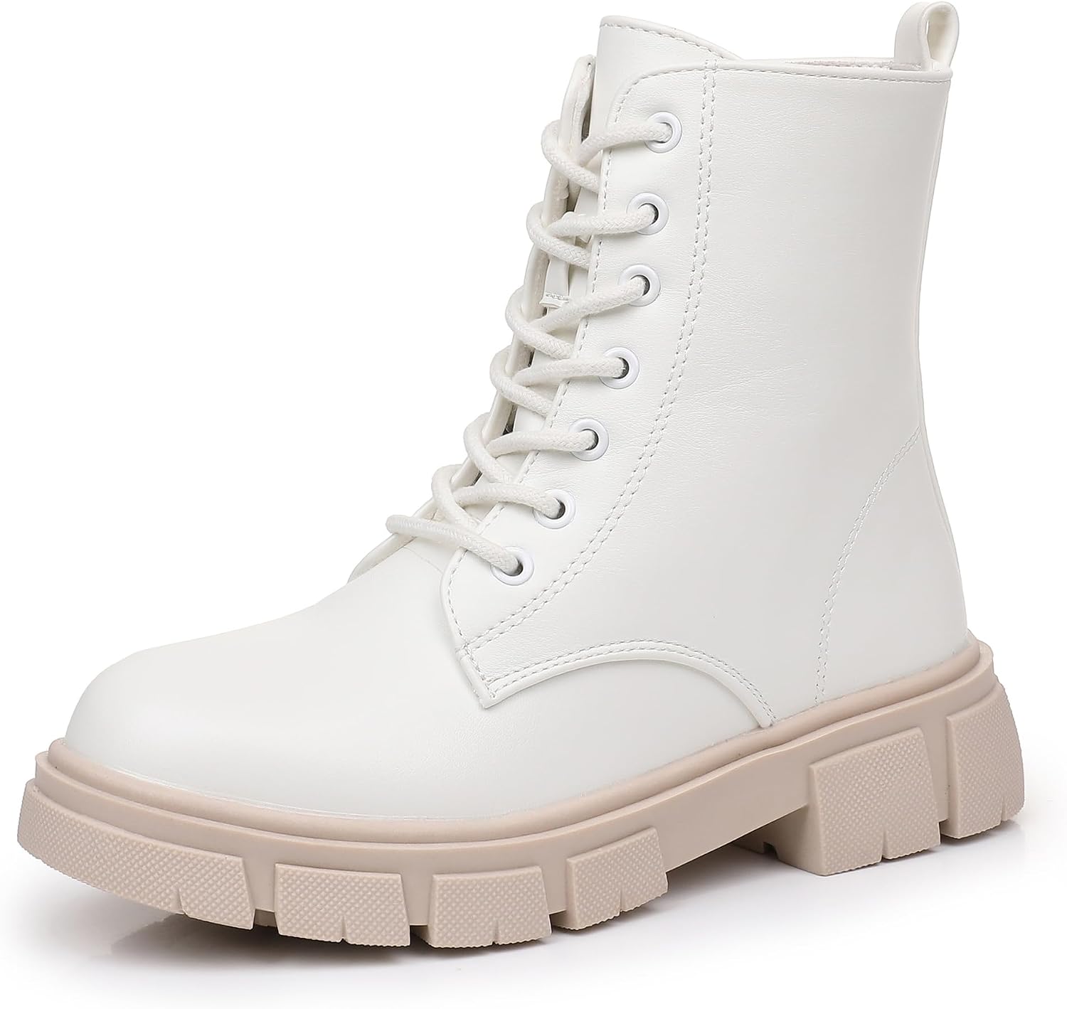 Thumbnail 6 de Apakowa Girls' Combat Boots with Side Zipper