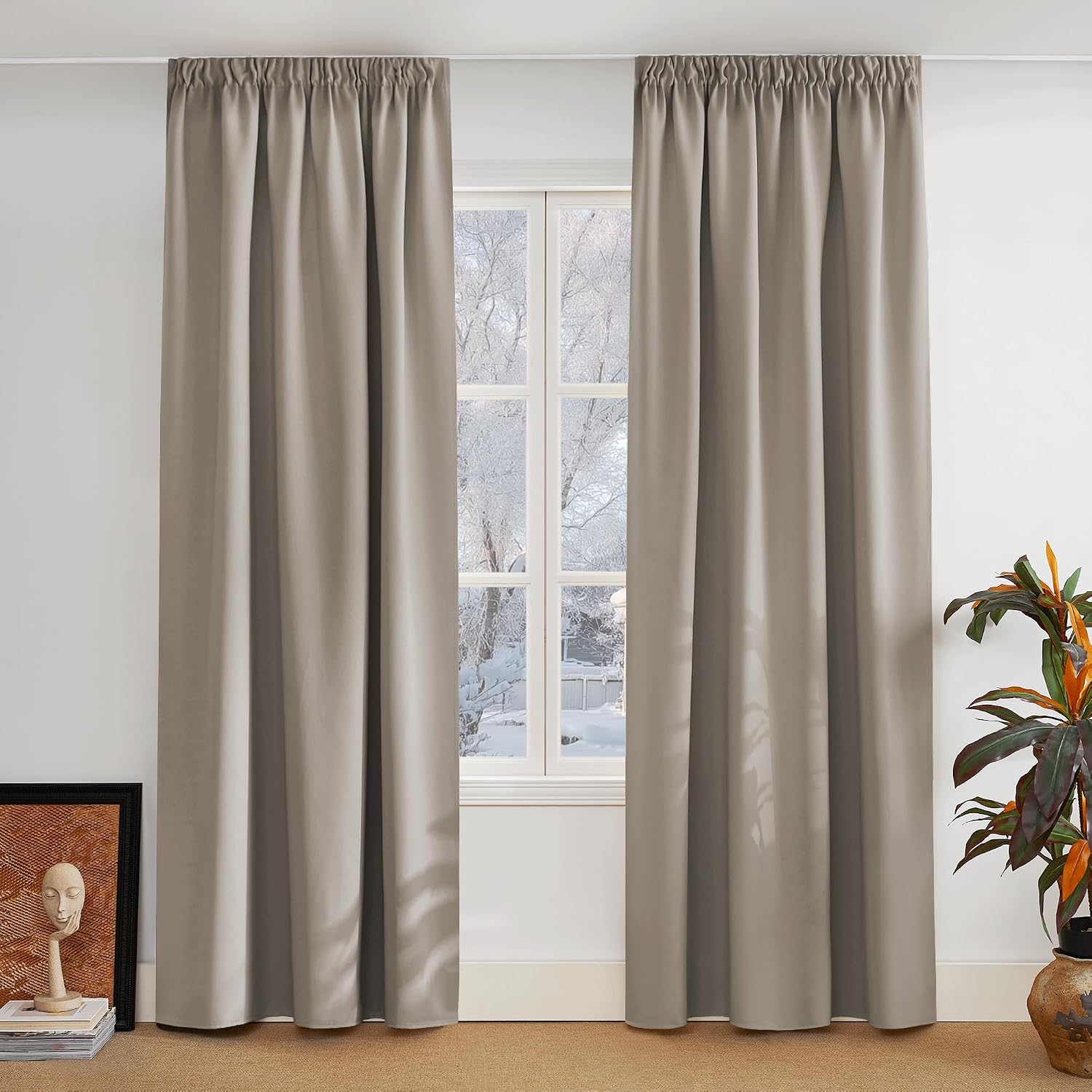 Detalle de PONY DANCE Gardinen 280 cm Verdunkelungsvorhang 🏡