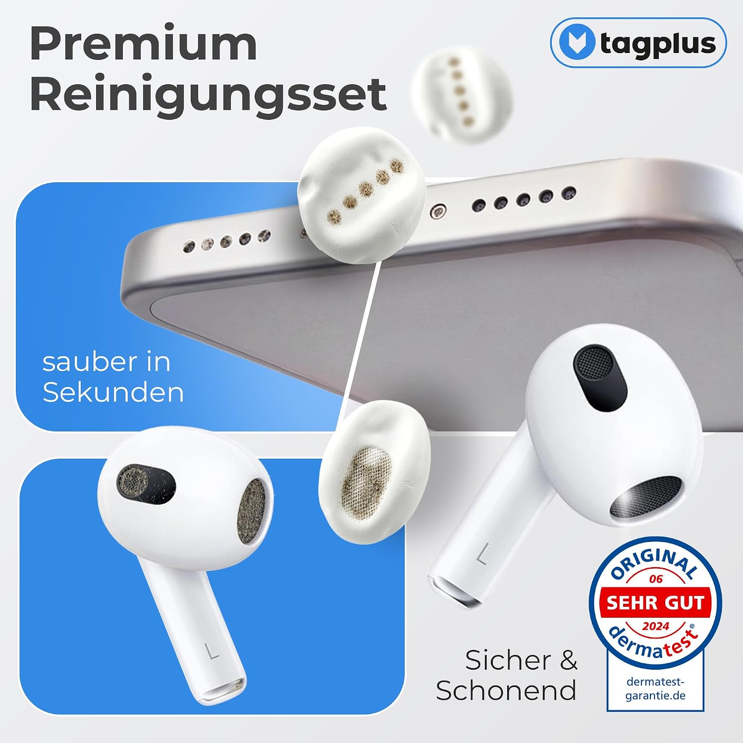 Detalle 2 de tagplus® Reinigungsknete Handy & Kopfhörer