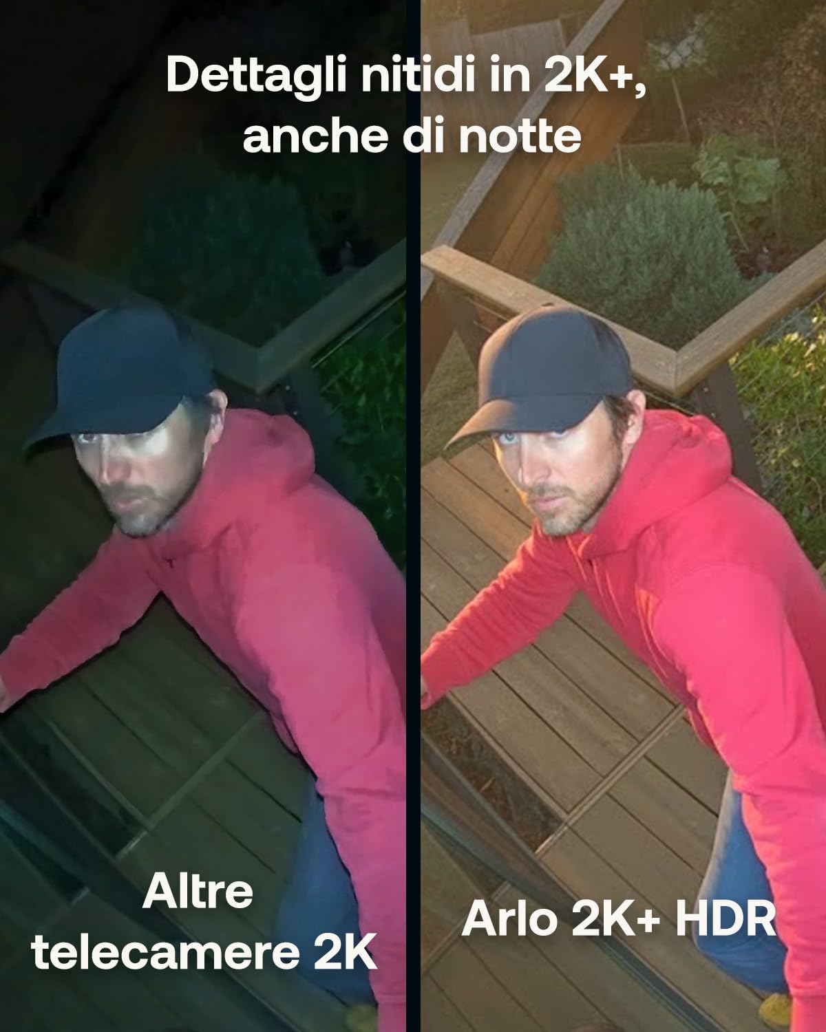 Thumbnail 1 de Arlo Pro 6 Telecamera WiFi esterna senza fili 2K+ HDR con visione notturna a colori e rilevamento AI