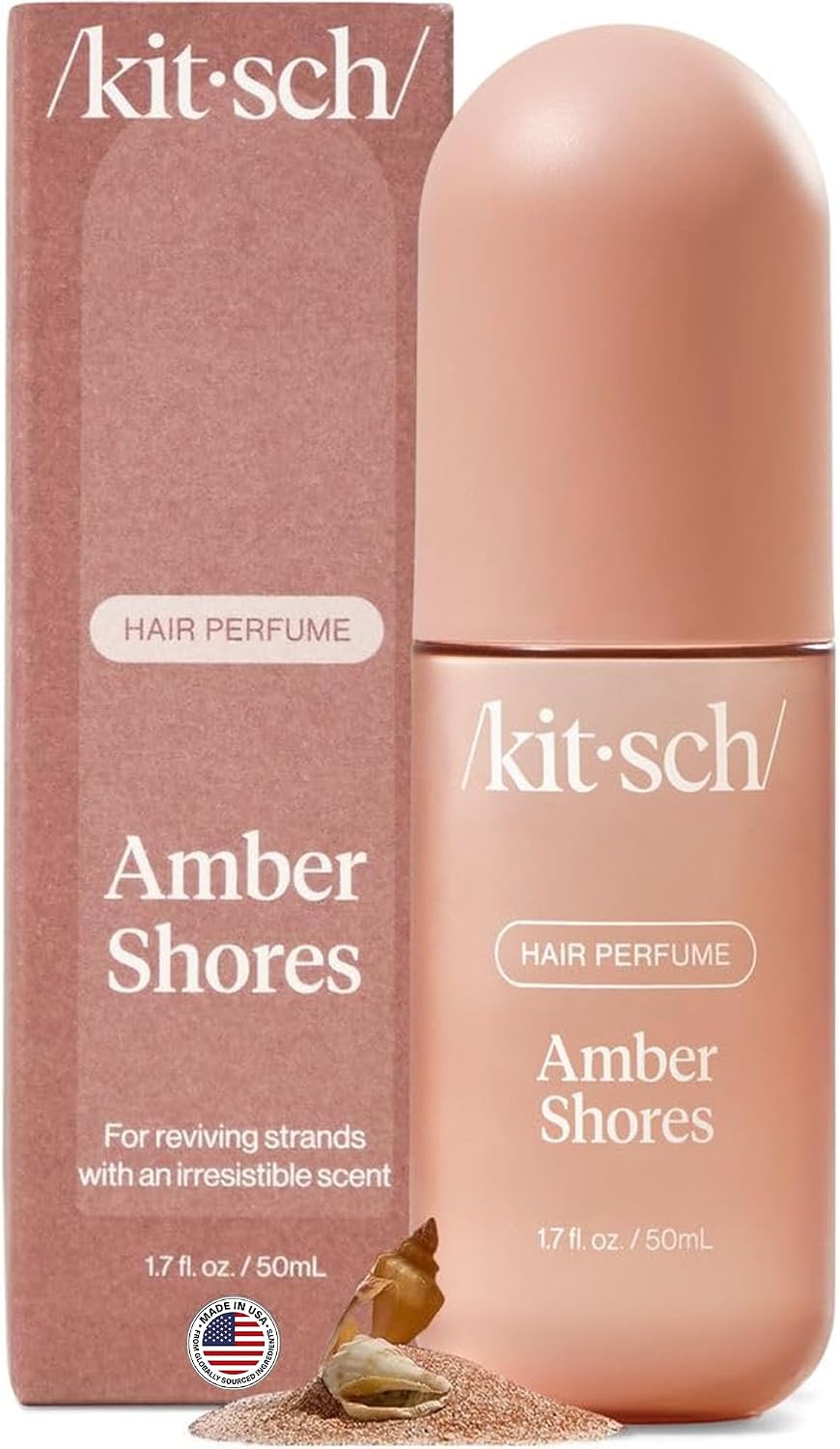 Detalle de Kitsch Amber Shores Hair Perfume and Body Mist, 50 mL, Woody Aquatic Scent