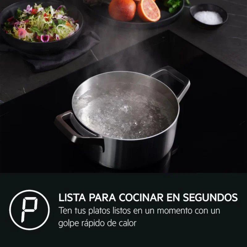 Detalle de AEG TN63IP0BIB placa de inducción 60 cm