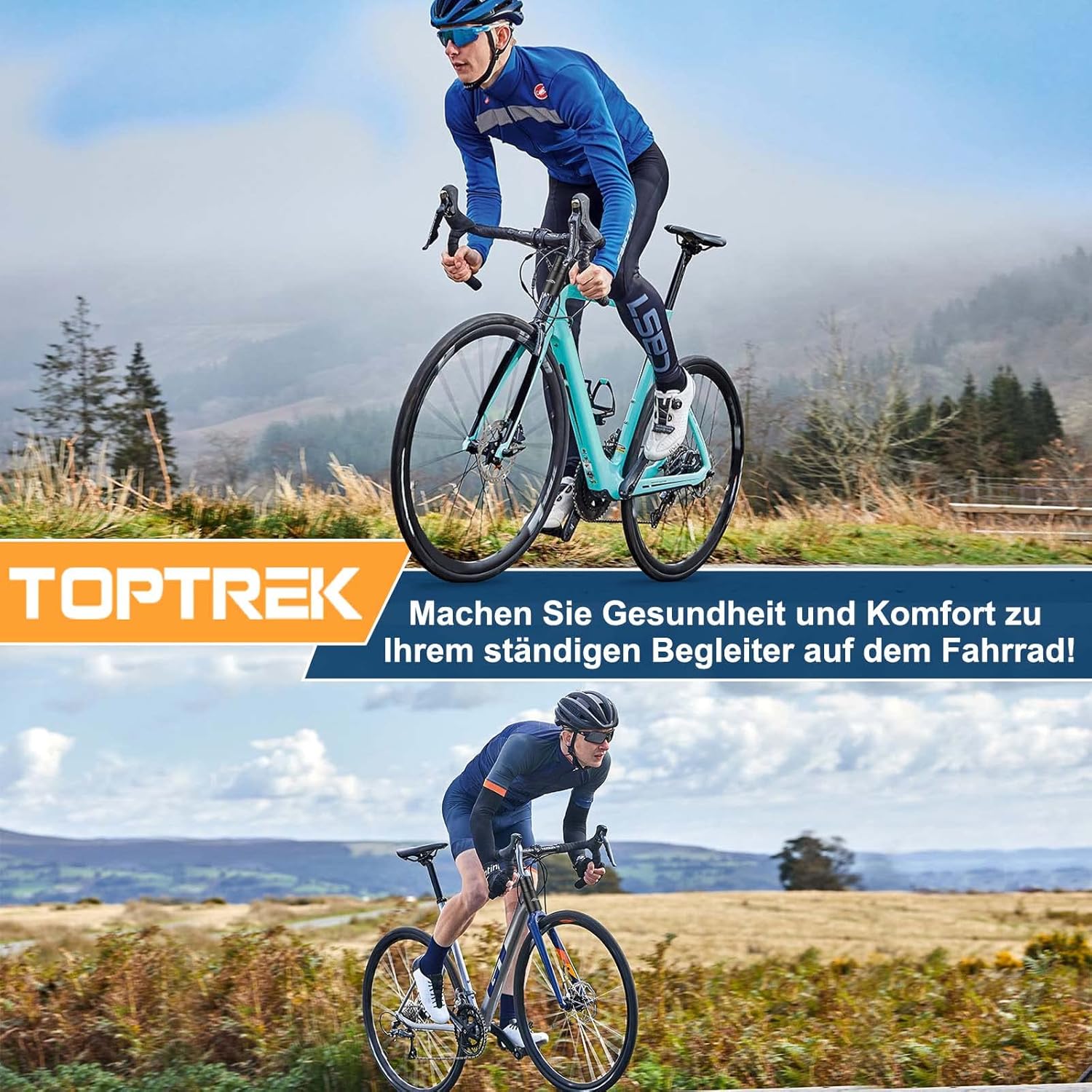 Thumbnail 6 de toptrek Lenkererhöhung Fahrrad (Vorbau 28,6 mm) für MTB, Rennrad & City – Höhenverstellung mit Spacern, 150 mm