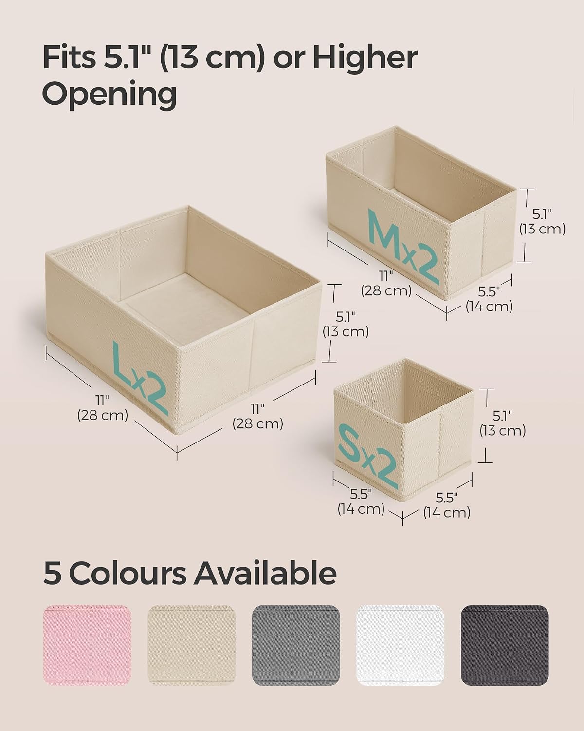 Thumbnail 3 de SONGMICS Drawer Organisers RDZ006Y01