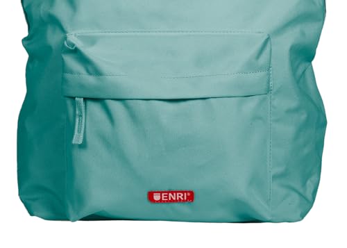 Thumbnail 4 de Enri Mochila Escolar Unisex Verde Azulado 🎒 con 2 Compartimentos