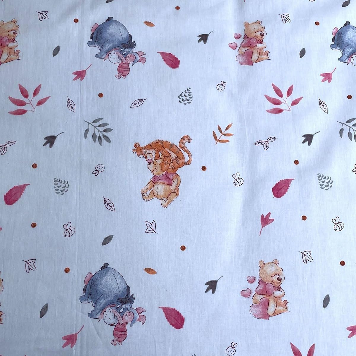Detalle 2 de Jerry Fabrics Winnie the Pooh Baby Duvet Cover Set, 100 x 135 cm Cotton