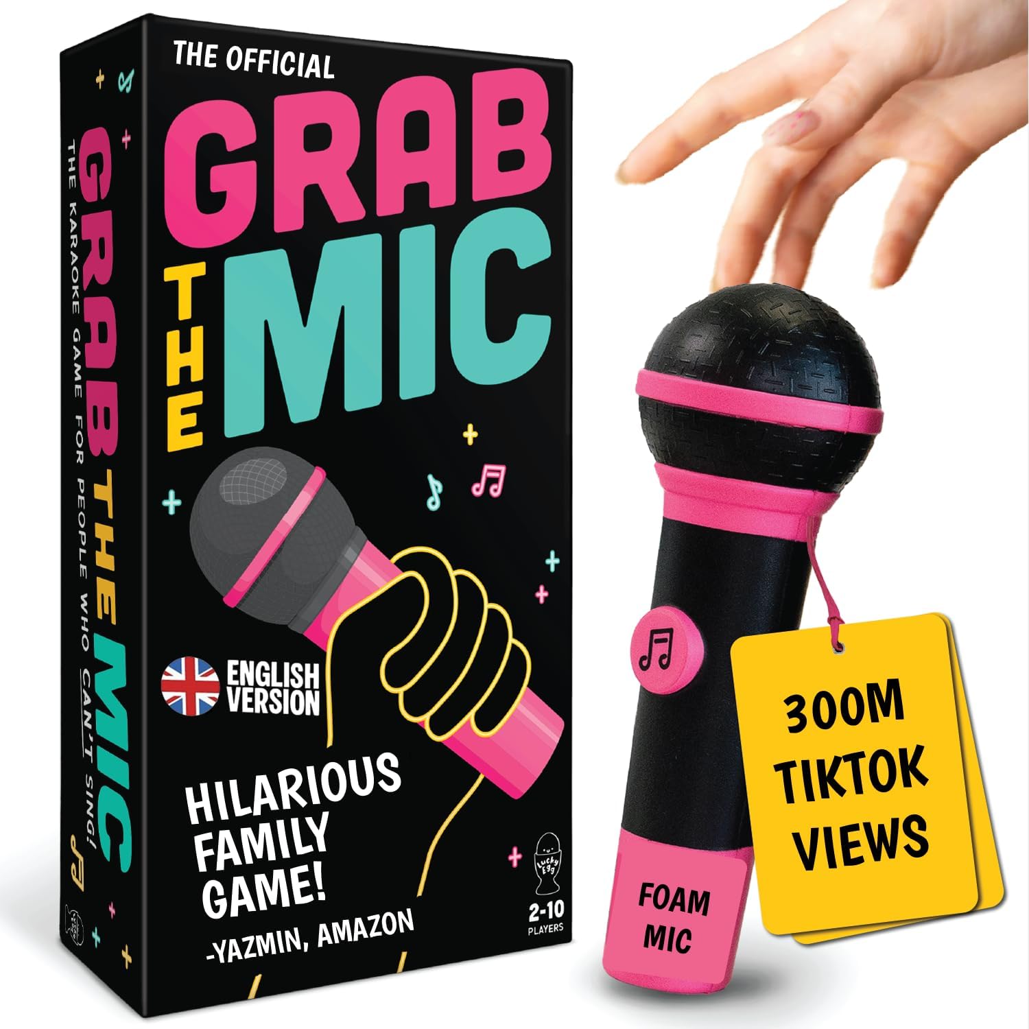 Detalle de Grab the Mic Karaoke Game with 250 Lyrics