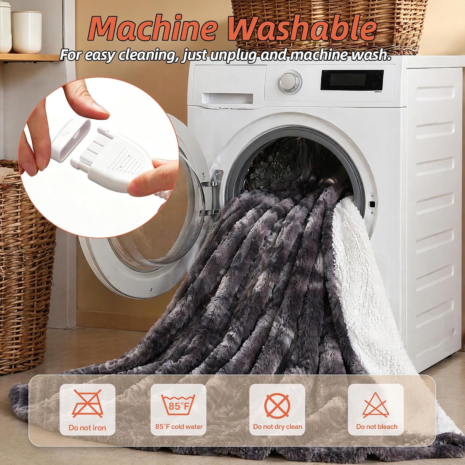 Thumbnail 6 de Electric Heated Throw Blanket 50 x 60-Inch