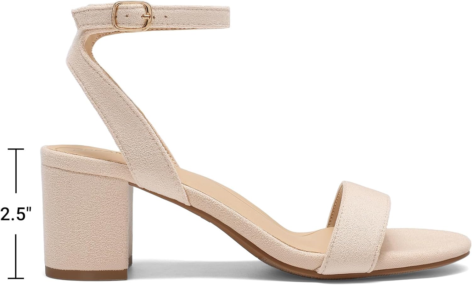 Thumbnail 3 de DREAM PAIRS Women's Open Toe Ankle Strap Low Block Heels Sandals