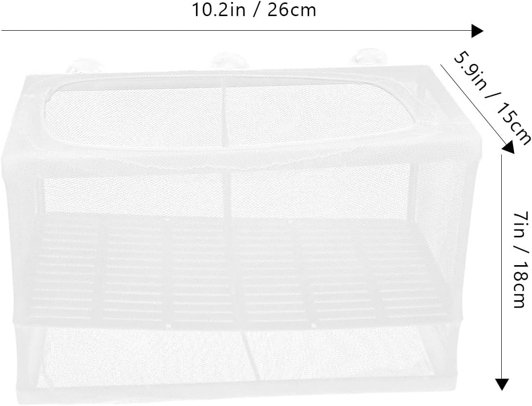 Thumbnail 3 de iplusmile Fish Breeding Tank with Partition Mesh and Suction Cups