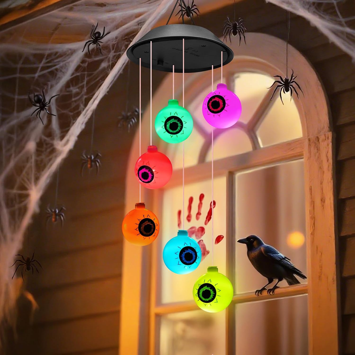 Detalle de Winzwon Solar Halloween Eyeball Lights