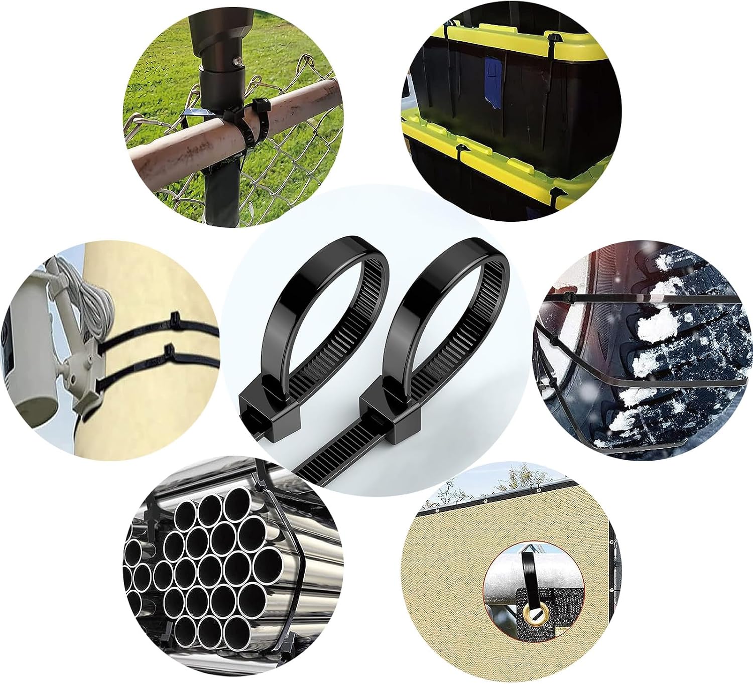 Thumbnail 6 de KLJ 500x12mm kabelbinders, zwart, PA66-nylon, 500 mm en 110 kg treksterkte
