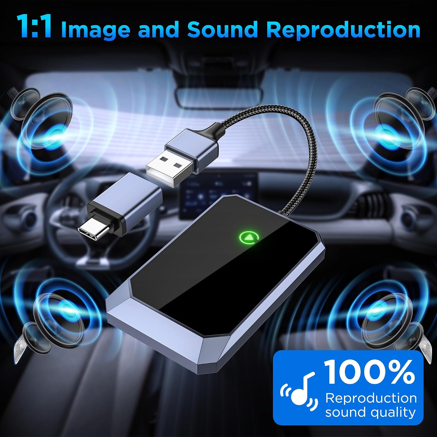 Detalle 2 de Wireless Android Auto Adapter for Android 10+