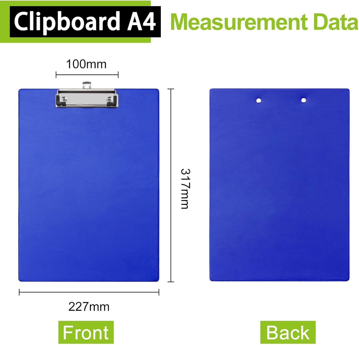 Thumbnail 1 de Srvnpioy Porte‑bloc A4 lot 10 bleu 📁