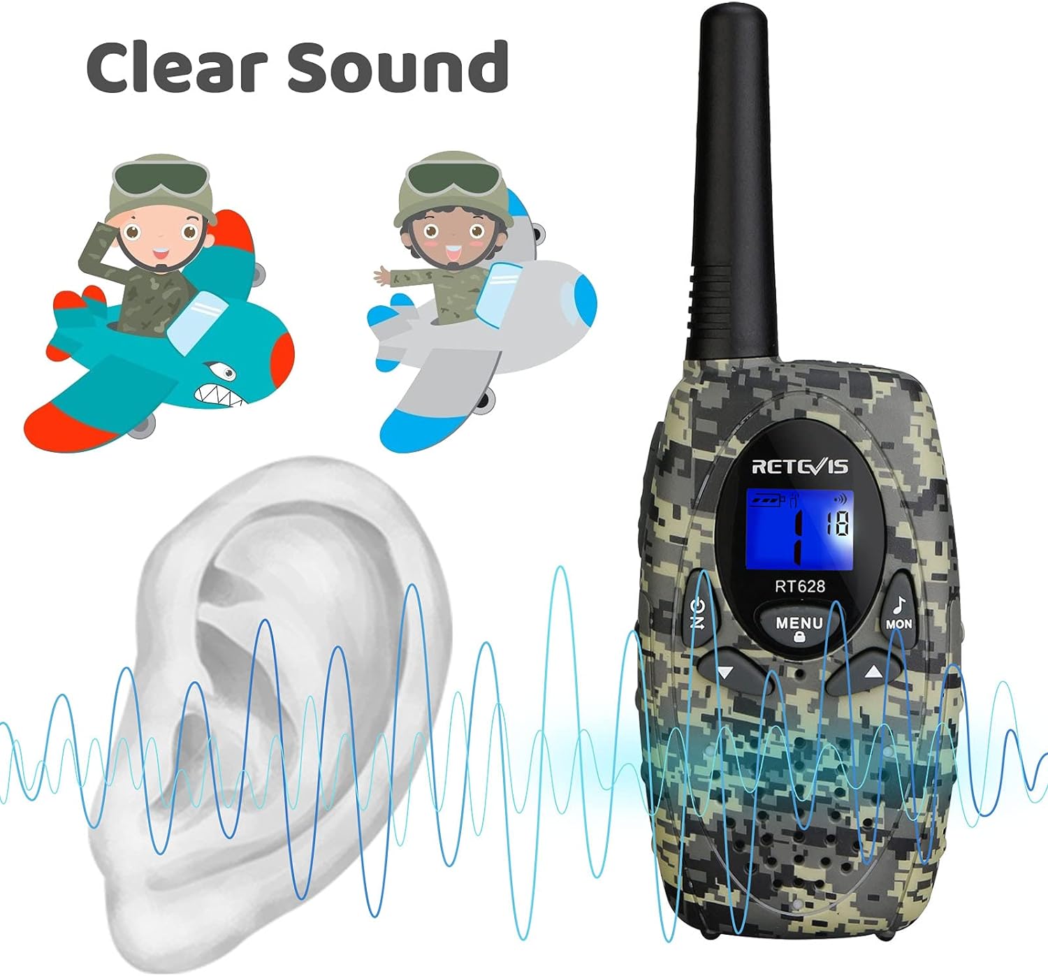 Thumbnail 4 de Retevis RT628 Walkie Talkies Niños 8 canales
