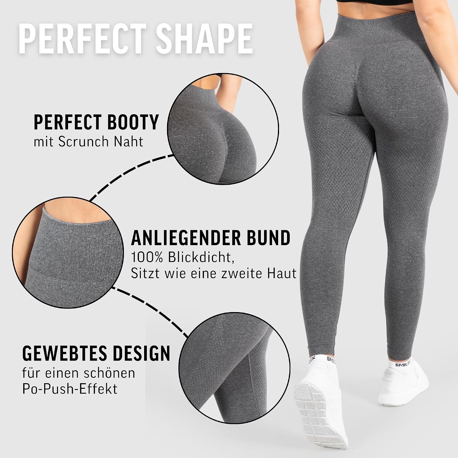 Detalle 2 de SMILODOX Amaze Scrunch Leggings