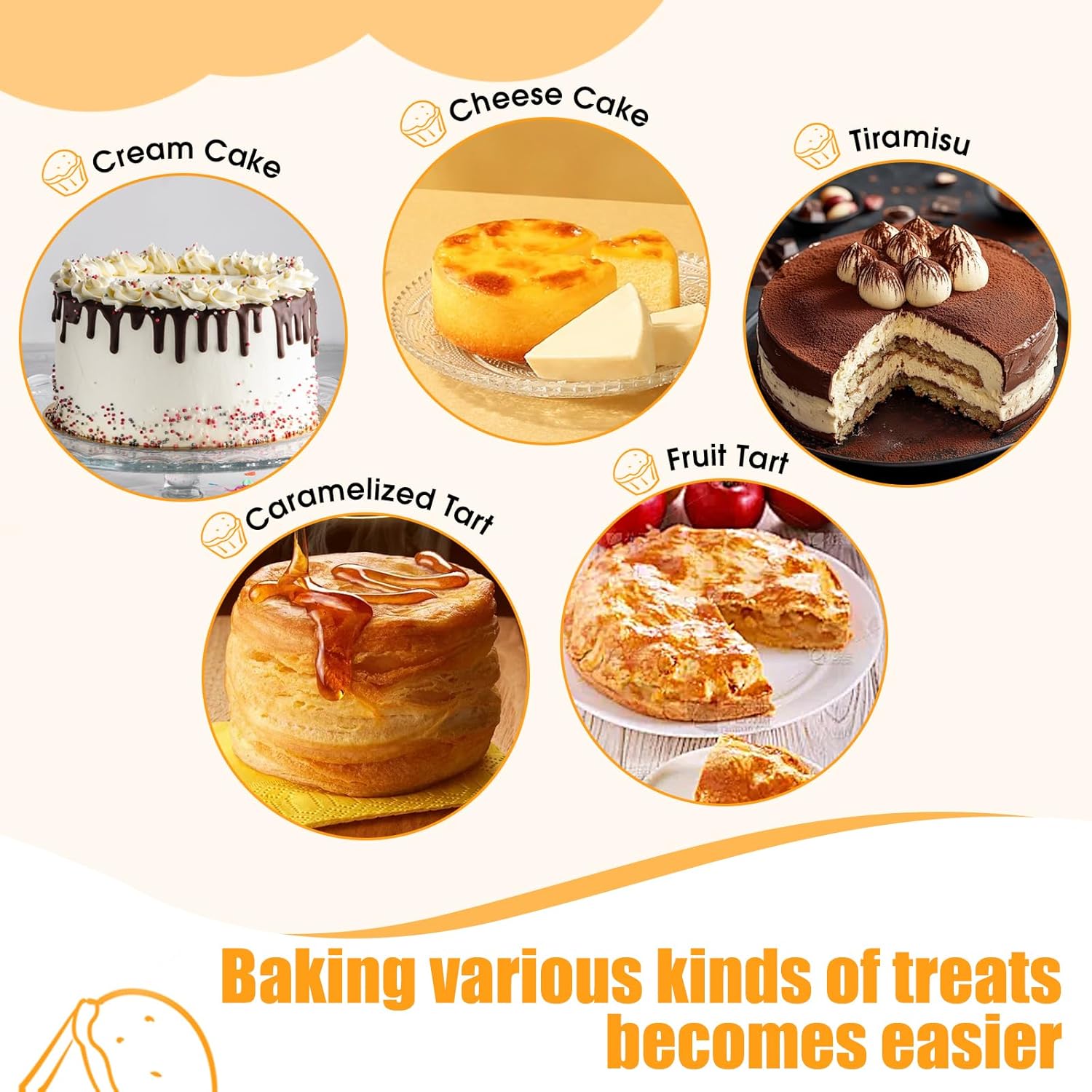 Thumbnail 5 de tutikuki 8" Round Cake Pan 3pcs 🎂