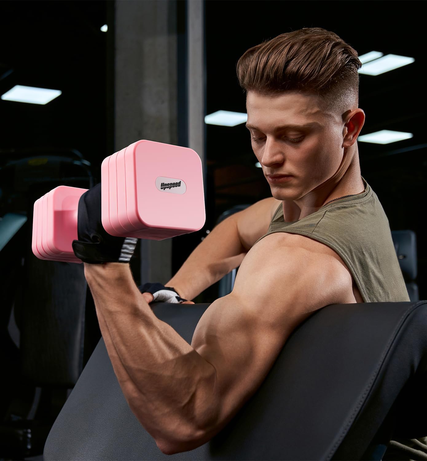 Thumbnail 5 de Adjustable Dumbbell Set 15–50 lb for Home Gym