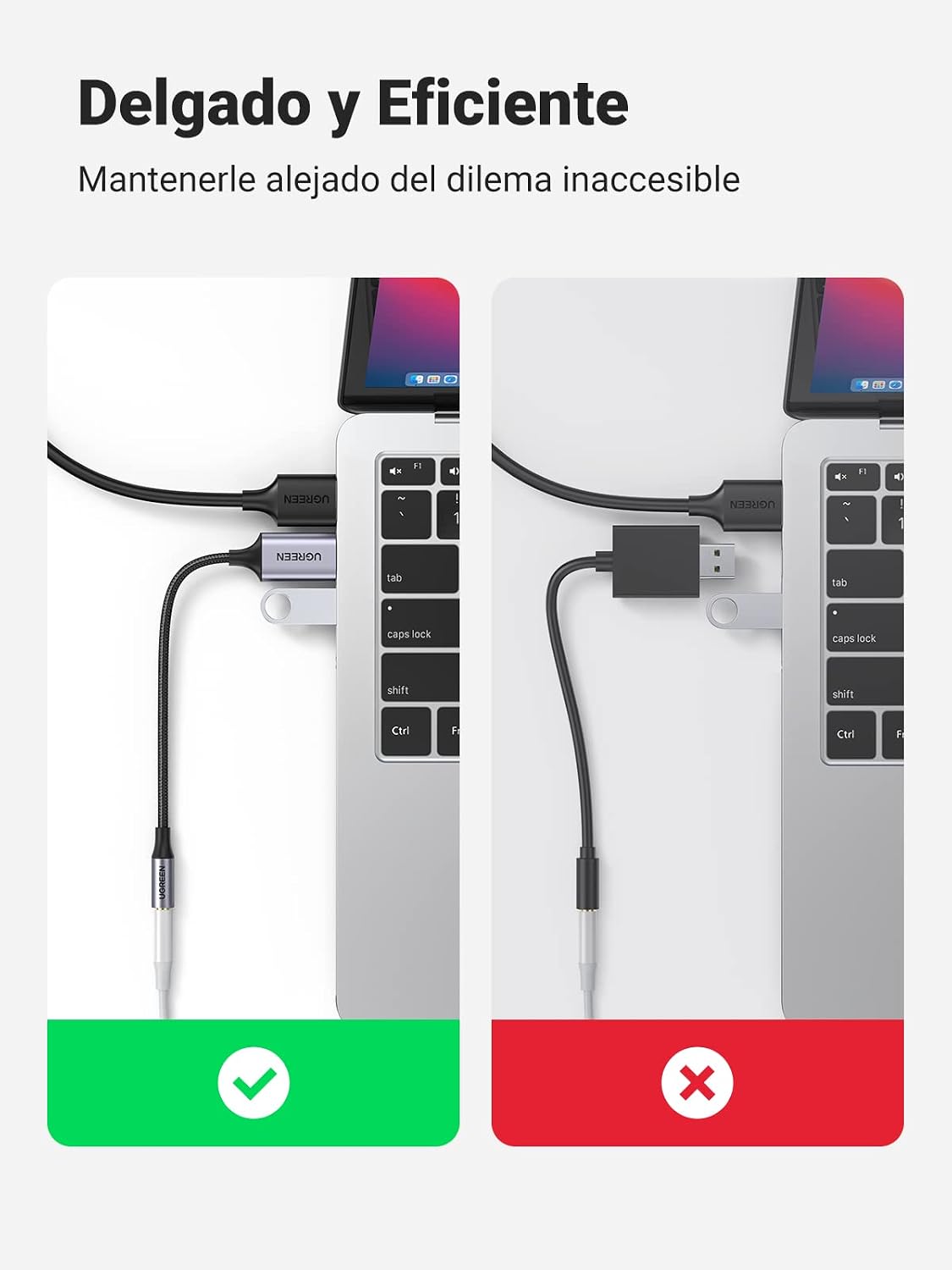 Thumbnail 5 de UGREEN Adaptador Audio USB a Jack 3,5mm 🎧 - Sonido Excelente