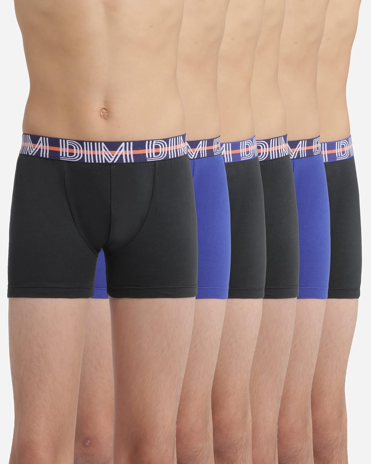 Thumbnail 2 de Lot de 6 boxers garçon EcoDIM Coton Stretch DIM – ceinture logo, coupe courte