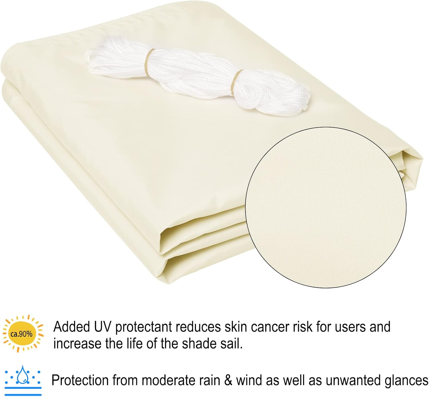 Thumbnail 3 de WOLTU Toldo Vela Impermeable 3x3 m para Jardín ☀