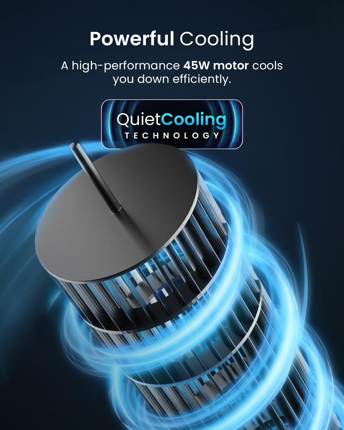 Thumbnail 1 de Pro Breeze 40-Inch Bladeless Tower Fan with Remote Control — Quiet 45W, 90° Oscillation, 15H Timer