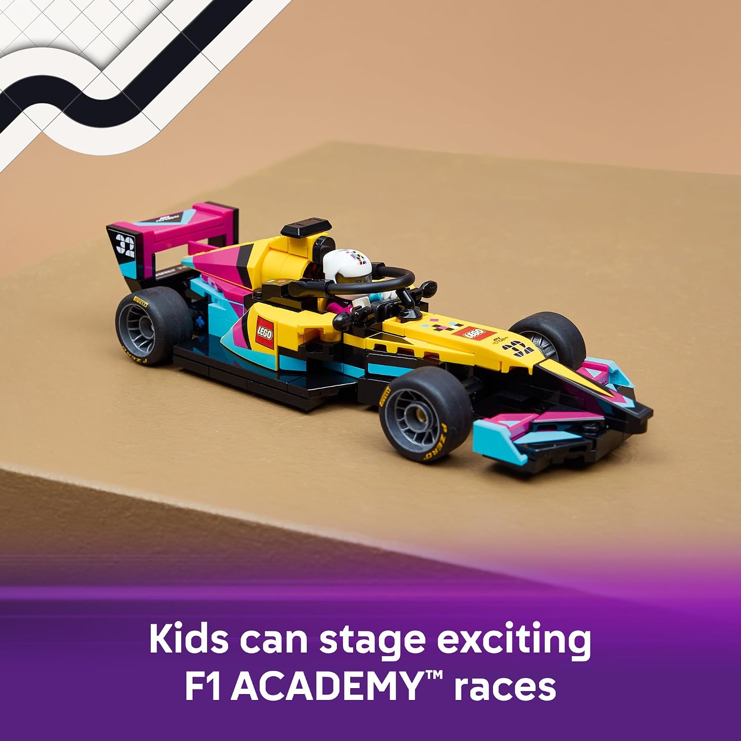 Detalle de LEGO F1 Academy Race Car Building Set 77258
