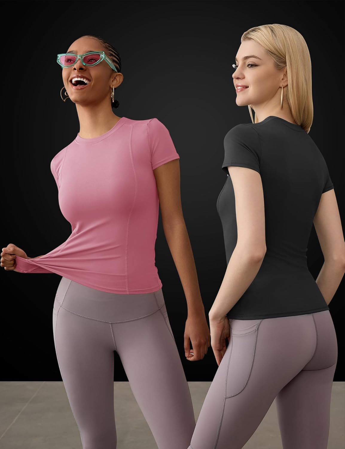Thumbnail 1 de IECCP Women's Gym Shirt – Breathable, Quick-Dry Short Sleeve Training Top