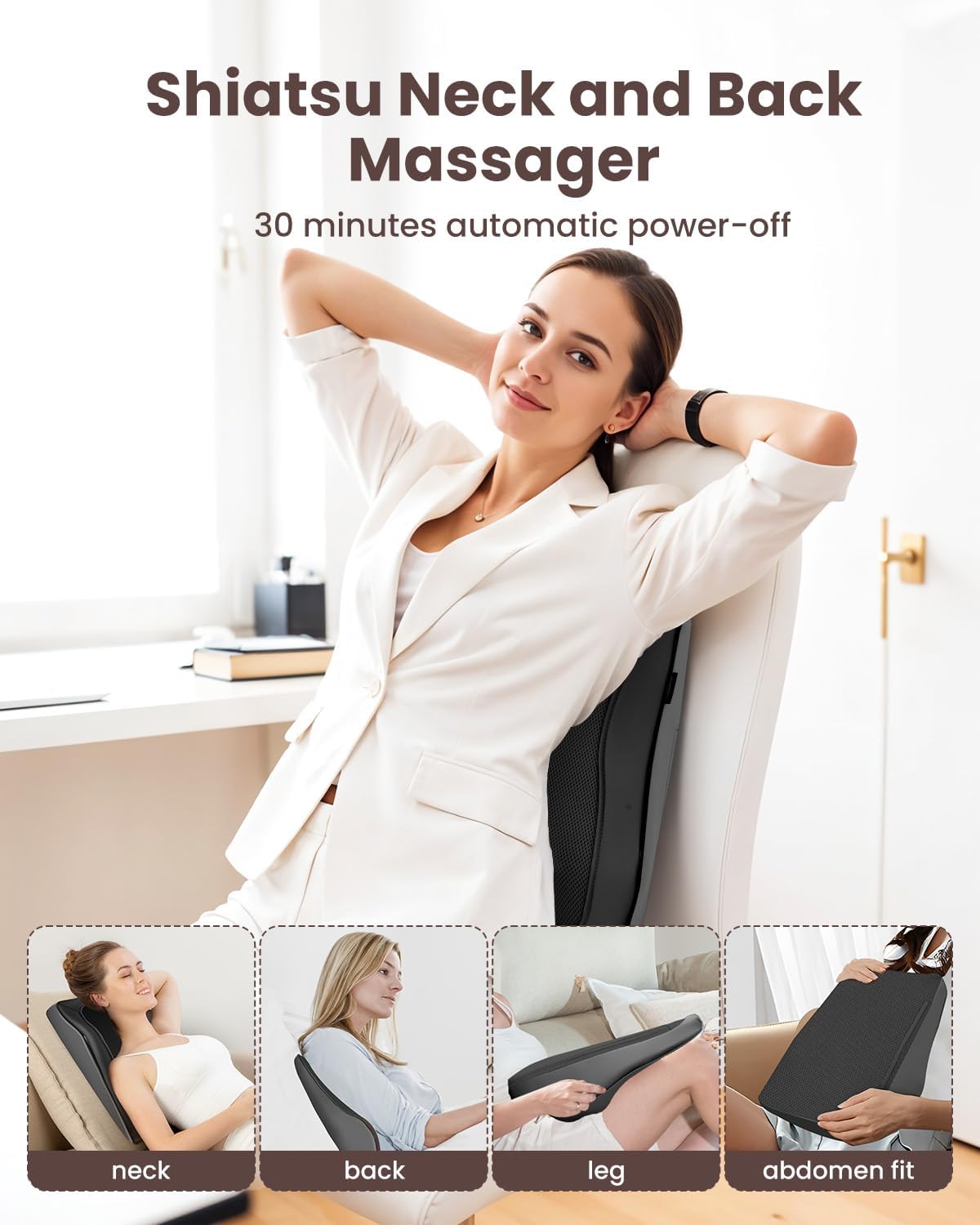 Detalle de COMFIER back massager with heat