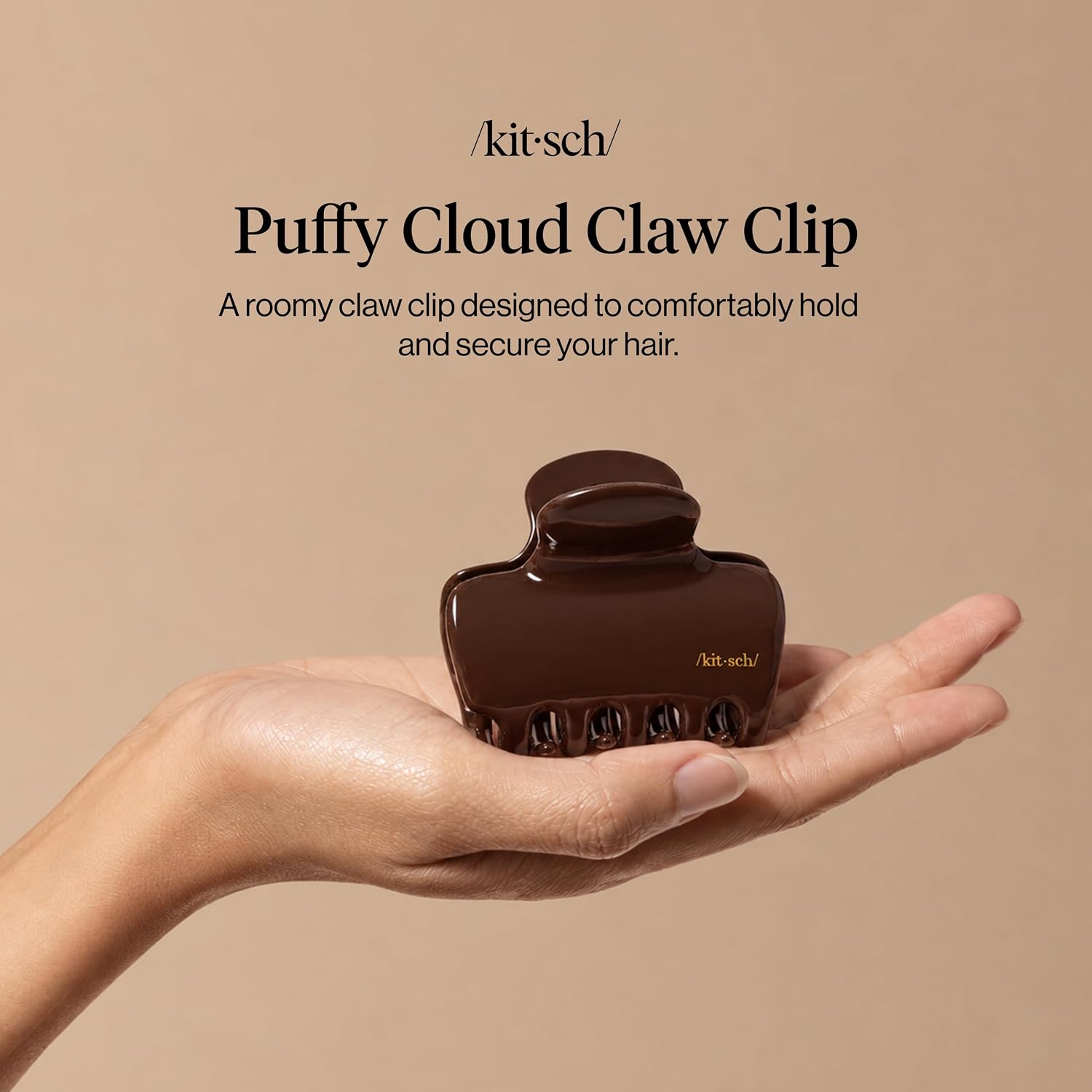 Detalle 2 de Kitsch Puffy Claw Clip, 3.15 Inches