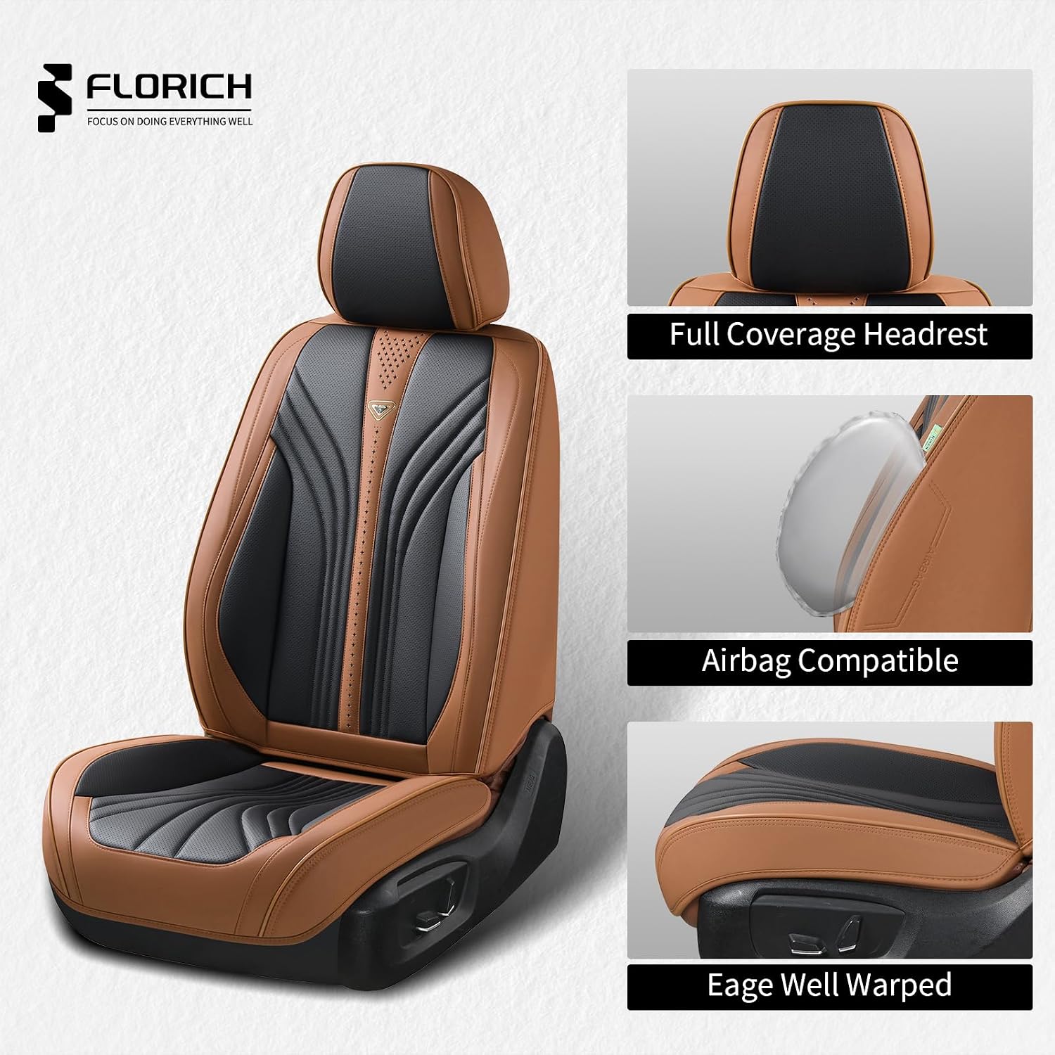 Detalle de FLORICH Front Seat Covers, 2-Piece