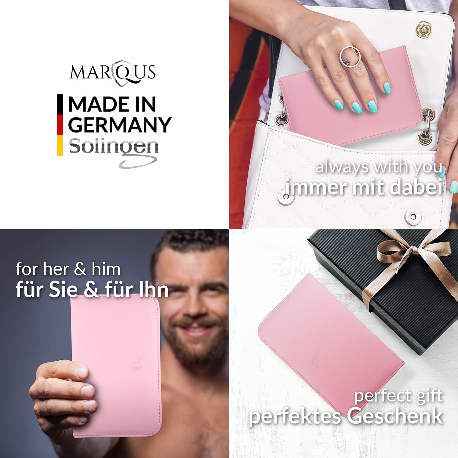 Detalle de Solingen Kit Manicure Professionale – Set da 12 Pezzi per Uomo e Donna con Custodia in Similpelle